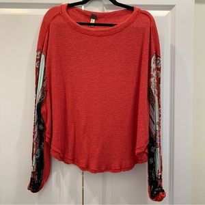 Free People Waffle Top